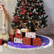 Lade das Bild in den Galerie-Viewer, Personalisierbare Weihnachtsbaumdecke | Beidseitig bedruckt & mit Quasten