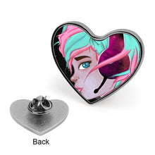 Lade das Bild in den Galerie-Viewer, Personalisierbarer Herz-Pin – Bedruckter Foto-Anstecker aus Metall