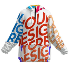 Lade das Bild in den Galerie-Viewer, Multi-Image-Druck Damen / Frauen Doppelschicht Hoodie mit Taschen (mit Futter) MWL683 mit Foto Design Motiv Text selbst gestalten und bedrucken