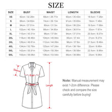 Lade das Bild in den Galerie-Viewer, Damen / Frauen Kurzarm Blusenkleider LM448 mit Fotos Muster Text Logo selbst gestalten und bedrucken