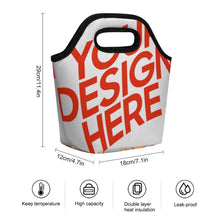 Lade das Bild in den Galerie-Viewer, Multi-Image-Druck Tragbare Lunchtasche mit Fotos Muster Text Logo selbst gestalten und bedrucken