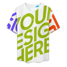Lade das Bild in den Galerie-Viewer, Multi-Image-Design Herren / Männer Kurzarmhemd Kurzärmeliges Hemd mit Rundschnitt LM018 mit Foto Design Motiv Text selbst gestalten und bedrucken