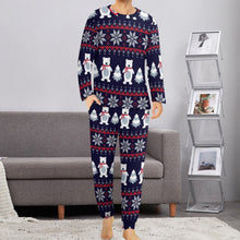 Lade das Bild in den Galerie-Viewer, Personalisiertes Herren Pyjama Set | Langarm Schlafanzug | S-6XL