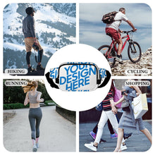 Lade das Bild in den Galerie-Viewer, Quadratische doppellagige Bauchtasche Waistbag Hüfttasche Waist Bag XB0610007 für Herren Damen mit Foto Design Motiv Text selbst gestalten und bedrucken