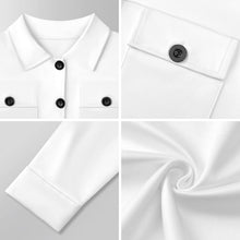 Lade das Bild in den Galerie-Viewer, Damen Kurze Hemdjacke mit individuellem Druck