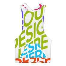 Lade das Bild in den Galerie-Viewer, Multi-Image-Design Damen / Frauen Tank Top mit Kapuze und Taschen BX07 mit Foto Design Motiv Text selbst gestalten und bedrucken (Simple Design)
