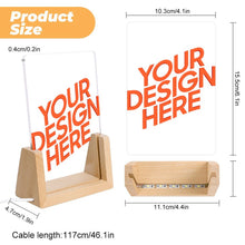 Lade das Bild in den Galerie-Viewer, Acryl Nachtlicht (einfarbiger schräger Einsatzsockel) selbst gestalten und bedrucken