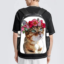 Lade das Bild in den Galerie-Viewer, Personalisierter 17-Zoll Clear Backpack mit Heavy-Duty-Tragegurt und UV-Druck