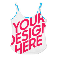 Lade das Bild in den Galerie-Viewer, Multi-Image-Design Damen / Frauen Rückenfreies Tank Top UDX mit Foto Design Motiv Text selbst gestalten und bedrucken (Simple Design)