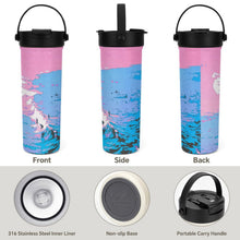 Lade das Bild in den Galerie-Viewer, Personalisierte Teeflasche mit Sieb 590ml – individuelle Thermoflasche für losen Tee
