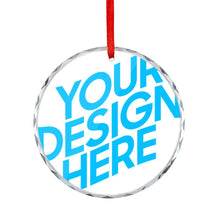 Lade das Bild in den Galerie-Viewer, Runder Anhänger aus Glas mit Foto Text selbst gestalten und bedrucken