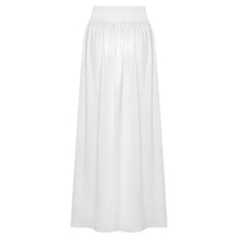 Lade das Bild in den Galerie-Viewer, Damen elastischer High-Waist Rock mit Raffung aus atmungsaktivem Milk Silk und individueller Bedruckung