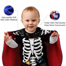 Lade das Bild in den Galerie-Viewer, Satin Umhang Halloween | 70cm Cape Kinder & Erwachsene | Klettverschluss