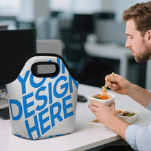 Lade das Bild in den Galerie-Viewer, Einzelbilddruck Tragbare Lunchtasche mit Fotos Muster Text Logo selbst gestalten und bedrucken