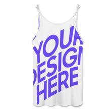 Lade das Bild in den Galerie-Viewer, Damen / Frauen Tank Kleid Bodycon Mode Spaghetti Camisole Trägerkleid F19Q mit Foto Design Motiv Text selbst gestalten und bedrucken (Simple Design)