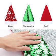 Lade das Bild in den Galerie-Viewer, Weihnachtsmütze mit Wendepailletten | Deine magische Mütze mit Foto