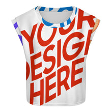 Lade das Bild in den Galerie-Viewer, Multi-Image-Druck Damen / Frauen Strickweste mit Flügelärmeln LM563 mit Fotos Muster Text Logo selbst gestalten und bedrucken