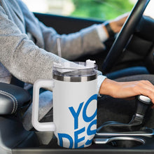 Lade das Bild in den Galerie-Viewer, 40OZ Ice King Cup mit großem Fassungsvermögen aus Edelstahl 304 mit Fotos Muster Text Logo selbst gestalten und bedrucken