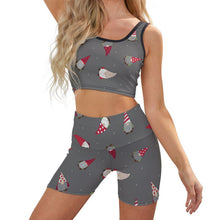 Lade das Bild in den Galerie-Viewer, Geripptes Yoga Set Damen | Crop Top & Shorts | S-2XL Custom