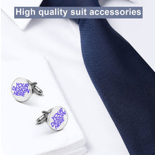 Lade das Bild in den Galerie-Viewer, Manschettenknöpfe für Hemden mit Foto Design Motiv Text selbst gestalten und bedrucken