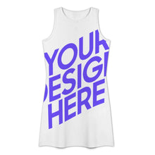 Lade das Bild in den Galerie-Viewer, Damen / Frauen Off-Shoulder-Kleid Sommer Strandkleid Tank Kleid Ärmellos Kurz APQ mit Foto Design Motiv Text selbst gestalten und bedrucken (Simple Design)