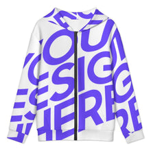 Lade das Bild in den Galerie-Viewer, Einzelbild-Design Kinder Sweatshirt / Hoodie mit Reißverschluss LM516 selbst gestalten und bedrucken