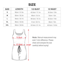 Lade das Bild in den Galerie-Viewer, Personalisierter Damen Romper | Tie-Waist & All-Over-Print