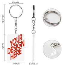 Lade das Bild in den Galerie-Viewer, Schlüsselanhänger aus Acryl (beidseitiger Druck) mit Foto Design Motiv Text selbst gestalten und bedrucken
