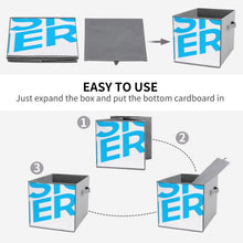 Lade das Bild in den Galerie-Viewer, Faltbare Aufbewahrungsbehälter / Aufbewahrungsbox aus Oxford-Gewebe (Kombinationsmodell) mit Foto Text selbst gestalten und bedrucken