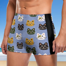 Lade das Bild in den Galerie-Viewer, Herren Badehose Kurz Personalisiert Bedrucken mit Foto Gesicht