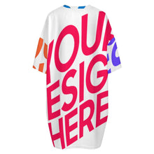 Lade das Bild in den Galerie-Viewer, Multi-Image-Druck Damen/Frauen Plüsch T-Shirt Pyjama in Großen Größen LM475 mit Foto Design Motiv Text selbst gestalten und bedrucken