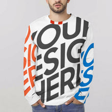 Lade das Bild in den Galerie-Viewer, Voll Druck Reiner Baumwolle Herren / Männer Langarmshirt T-shirt EL mit Fotos Muster Text Logo selbst gestalten und bedrucken