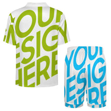 Lade das Bild in den Galerie-Viewer, Einzelbilddruck Herren Kurzärmliges Pyjama 2-tgl. Set LM135 mit Foto selbst gestalten und bedrucken