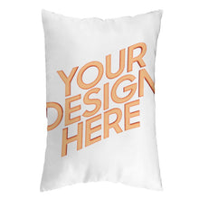 Lade das Bild in den Galerie-Viewer, Polyester Kissenbezug Kissenhülle beidseitig bedruckt (vertikale Version) (Doppelseitig verschiedene Bilder) mit Foto Muster Text selbst gestalten und bedrucken