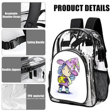 Lade das Bild in den Galerie-Viewer, Transparenter Rucksack personalisieren | PVC Tasche mit Foto