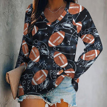 Lade das Bild in den Galerie-Viewer, Damen Oversized Shirt V-Ausschnitt | S bis 5XL | Knitterfrei & Personalisiert