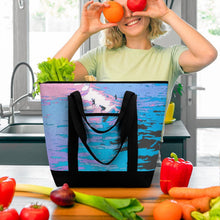 Lade das Bild in den Galerie-Viewer, Personalisierte XXL Thermo-Einkaufstasche aus robustem Oxford-Gewebe