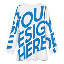 Lade das Bild in den Galerie-Viewer, Einzelbilddruck Damen / Frauen Muslimisches Langarmshirt mit Rundhalsausschnitt A98L selbst gestalten und bedrucken