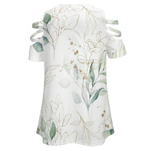 Lade das Bild in den Galerie-Viewer, Personalisierbares Tunic Top mit Reißverschluss – Cold Shoulder Oberteil Damen