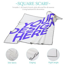 Lade das Bild in den Galerie-Viewer, NZ215 Multifunktionstuch Seidenschal Halsschal Halstuch Kopftuch mit Foto selbst gestalten und bedrucken