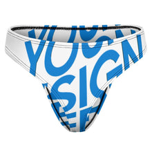 Lade das Bild in den Galerie-Viewer, Einzelbilddruck Eisseiden T-back Tanga Unterhosen Unterwäsche NZ207 Damen / Frauen mit Fotos Muster Text selbst gestalten und bedrucken