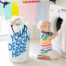 Lade das Bild in den Galerie-Viewer, Wäschekorb Spielzeug Aufbewahrungsbox Wäschesammler Groß Aufbewahrungskorb Kinderzimmer D 40 x H 69 CM mit Foto Design Motiv Text selbst gestalten und bedrucken