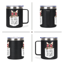 Lade das Bild in den Galerie-Viewer, Personalisierte Edelstahl-Tasse 355ml mit doppelseitigem Druck