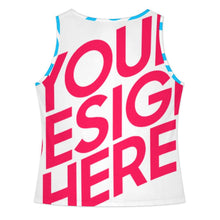 Lade das Bild in den Galerie-Viewer, Multi-Image-Design Damen / Frauen Tank Top mit drei Knöpfen BXV mit Foto Design Motiv Text selbst gestalten und bedrucken (Simple Design)