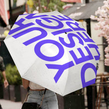 Lade das Bild in den Galerie-Viewer, Y08 2-fach faltbarer automatischer Golfschirm (innen schwarz geklebt/außen bedruckt) mit Fotos Muster Text Logo selbst gestalten und bedrucken