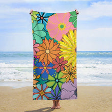 Lade das Bild in den Galerie-Viewer, Großes Strandtuch mit Foto 160x80cm | Personalisiertes Badetuch