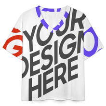 Lade das Bild in den Galerie-Viewer, Multi-Image-Design Damen / Frauen V-Ausschnitt Shorty Pyjama Set B98TZ mit Foto Design Motiv Text selbst gestalten und bedrucken