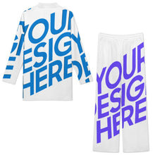 Lade das Bild in den Galerie-Viewer, Einzelbilddruck Herren / Männer Set im indischen Stil Hauskleidung A42TZ mit Fotos Muster Text Logo selbst gestalten und bedrucken