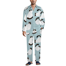 Lade das Bild in den Galerie-Viewer, Herren Pyjama Set personalisieren | Schlafanzug mit Kubakragen