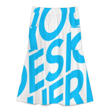 Lade das Bild in den Galerie-Viewer, Einzelbild-Design Damen / Frauen Halblanger Rock B13Q mit Foto Design Motiv Text selbst gestalten und bedrucken (Simple Design)
